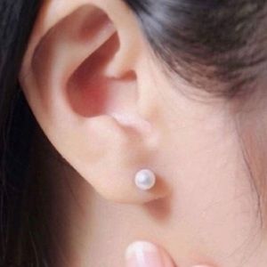 CULTURED PEARL 925 STERLING SILVER EARRINGS